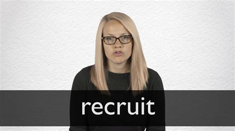 Understand the industry and conduct market research. . How to pronounce recruit